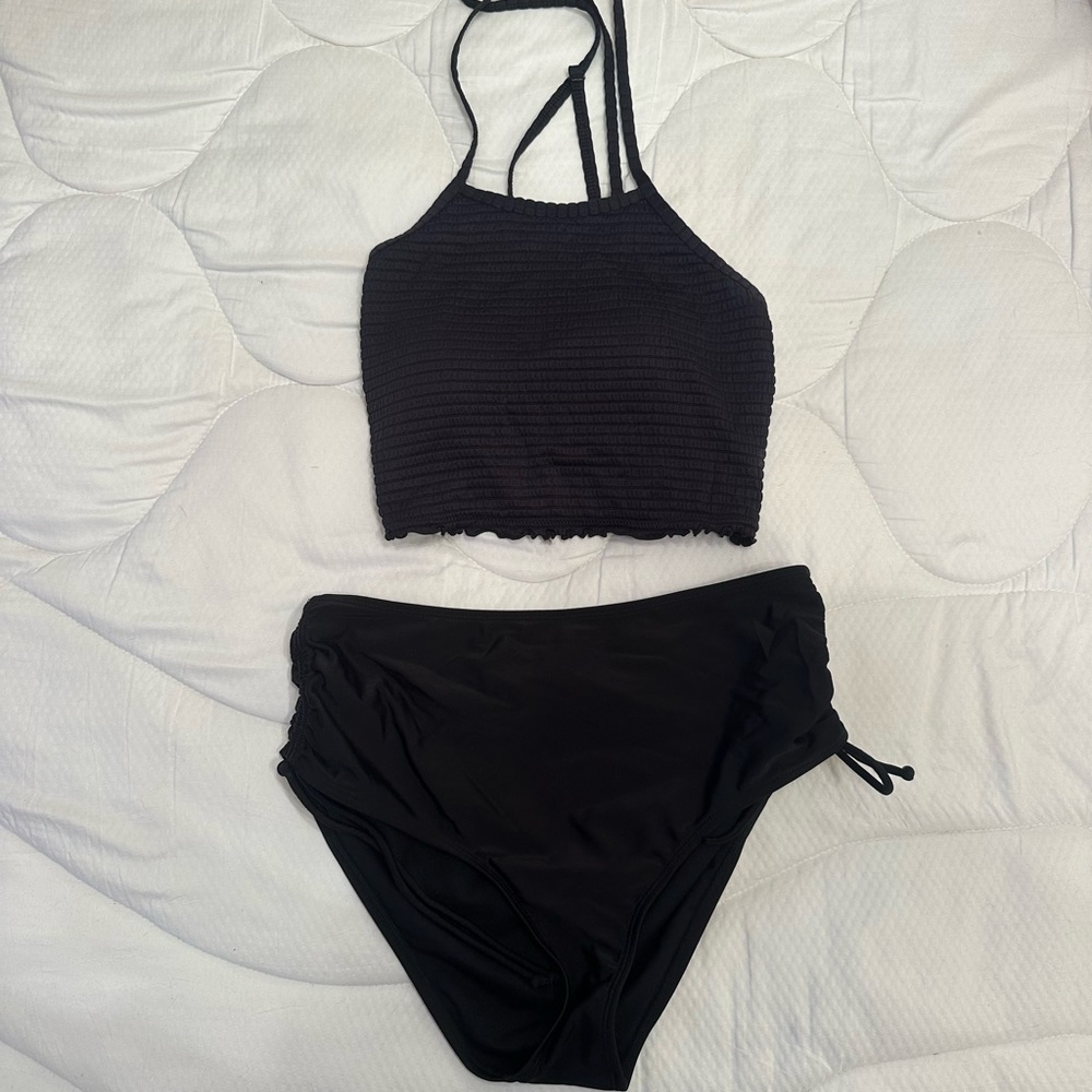 Black Strappy Bikini Set